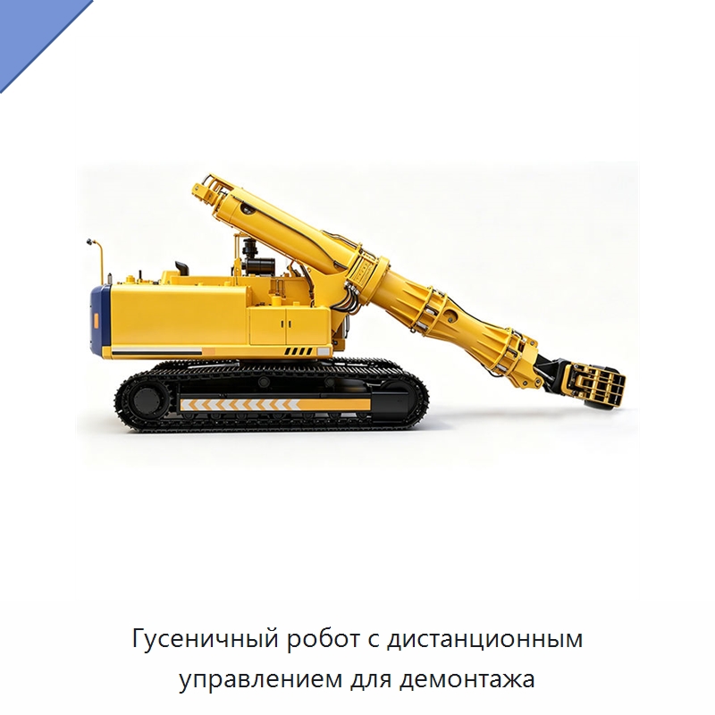 Гусеничный робот с дистанционным управлением для демонтажа — Специальная строительная техника