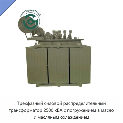 Трёхфазный силовой распределительный трансформатор 2500 кВА с погружением в масло и масляным охлаждением