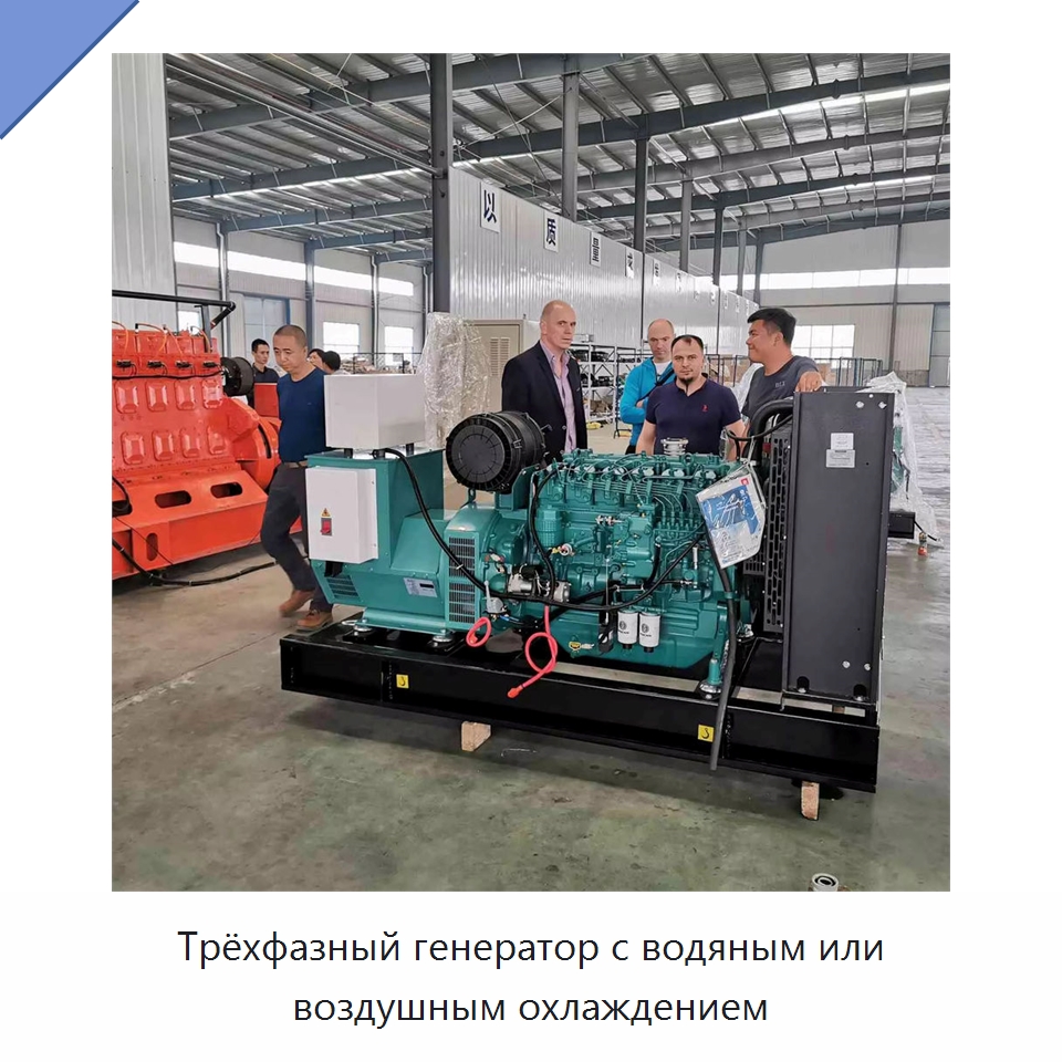 Трёхфазный генератор с водяным или воздушным охлаждением — Газотурбинные генераторы