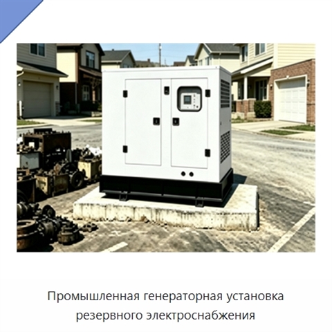 Промышленная генераторная установка резервного электроснабжения
