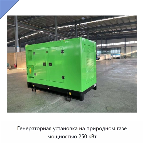 Генераторная установка на природном газе мощностью 250 кВт