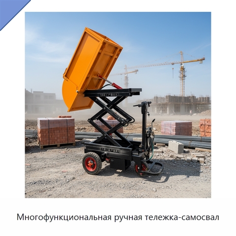Многофункциональная ручная тележка-самосвал