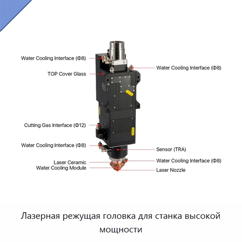Лазерная режущая головка для станка высокой мощности