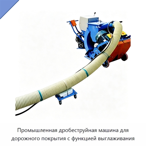 Промышленная дробеструйная машина для дорожного покрытия с функцией выглаживания
