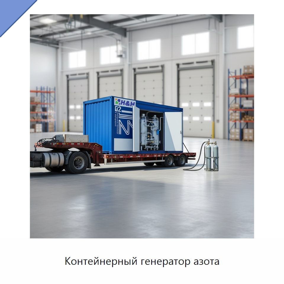 Контейнерный генератор азота — Газогенераторное оборудование