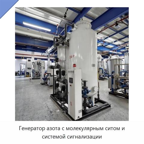 Генератор азота с молекулярным ситом и системой сигнализации