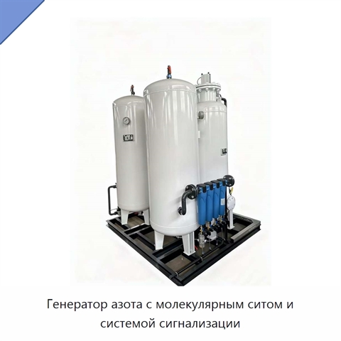 Генератор азота с молекулярным ситом и системой сигнализации