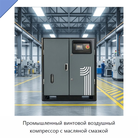 Промышленный винтовой воздушный компрессор с масляной смазкой