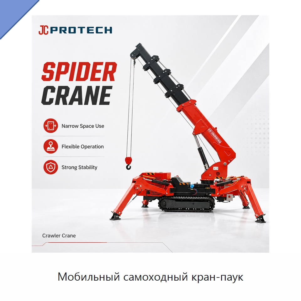 Мобильный самоходный кран-паук — Краны