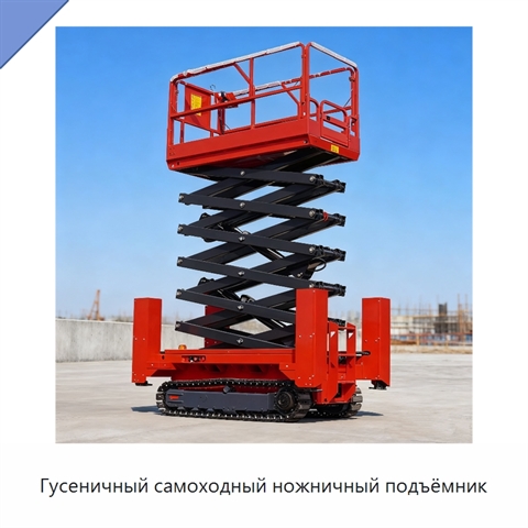 Гусеничный самоходный ножничный подъёмник