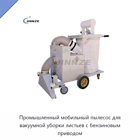 Промышленный мобильный пылесос для вакуумной уборки листьев с бензиновым приводом