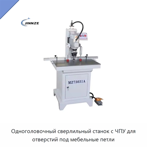 Одноголовочный сверлильный станок с ЧПУ для отверстий под мебельные петли