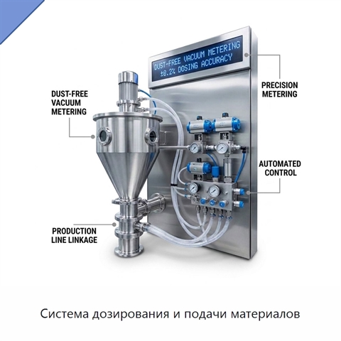 Система дозирования и подачи материалов