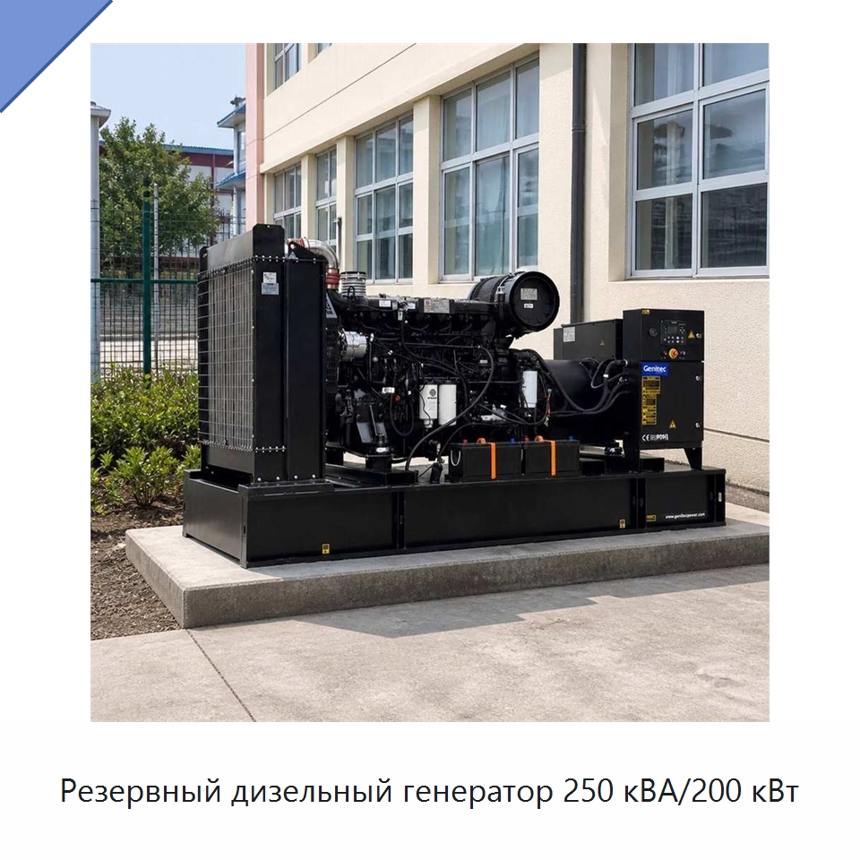 Резервный дизельный генератор 250 кВА/200 кВт — Дизельные генераторы