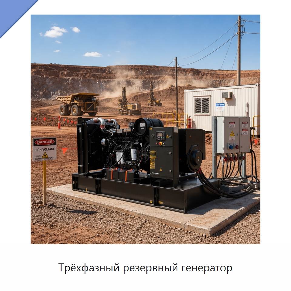 Трёхфазный резервный генератор — Дизельные генераторы