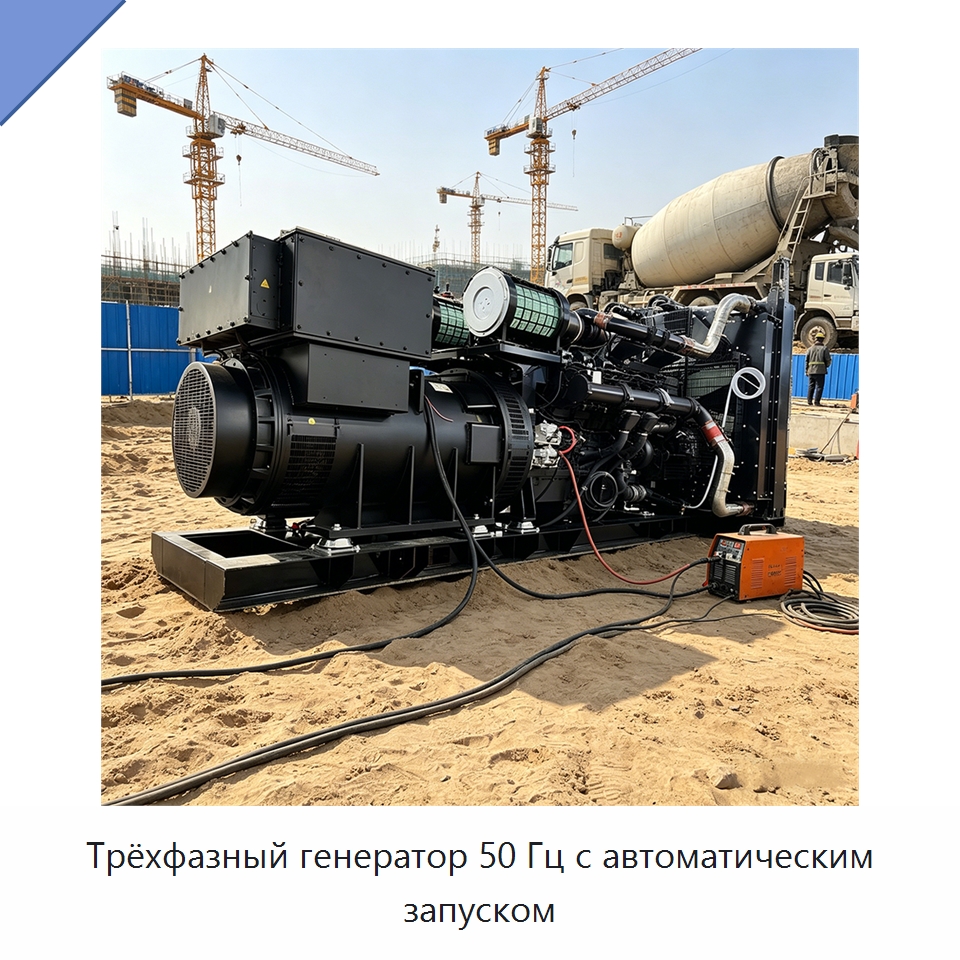 Трёхфазный генератор 50 Гц с автоматическим запуском — Дизельные генераторы