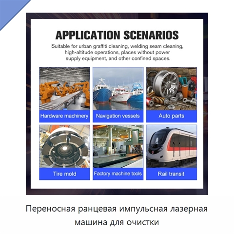 Переносная ранцевая импульсная лазерная машина для очистки