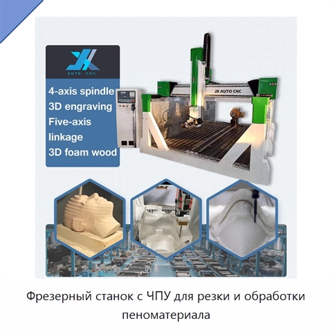 Фрезерный станок с ЧПУ для резки и обработки пеноматериала