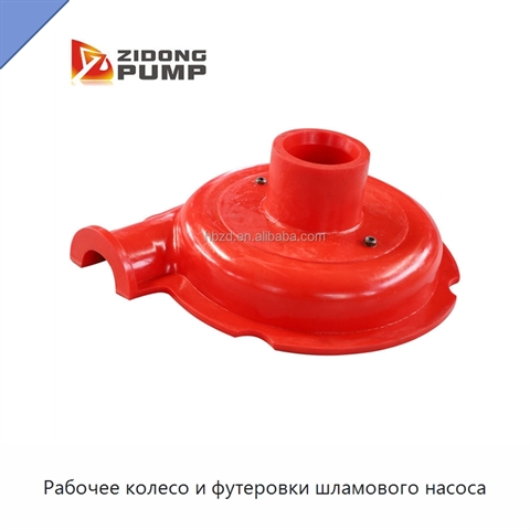 Рабочее колесо и футеровки шламового насоса