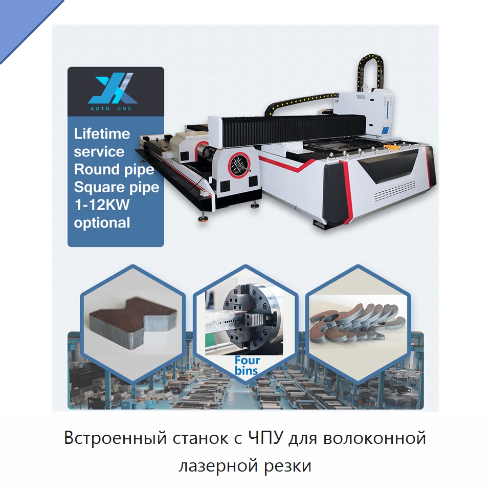 Встроенный станок с ЧПУ для волоконной лазерной резки — Станки лазерной резки