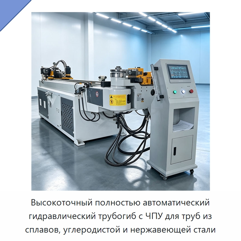 Высокоточный полностью автоматический гидравлический трубогиб с ЧПУ для труб из сплавов, углеродистой и нержавеющей стали — Станки для обработки труб