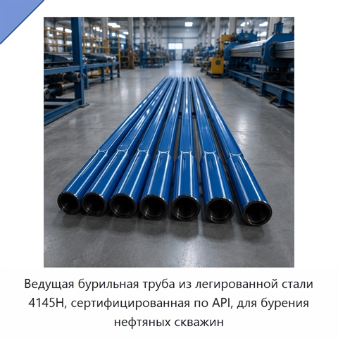 Ведущая бурильная труба из легированной стали 4145H, сертифицированная по API, для бурения нефтяных скважин