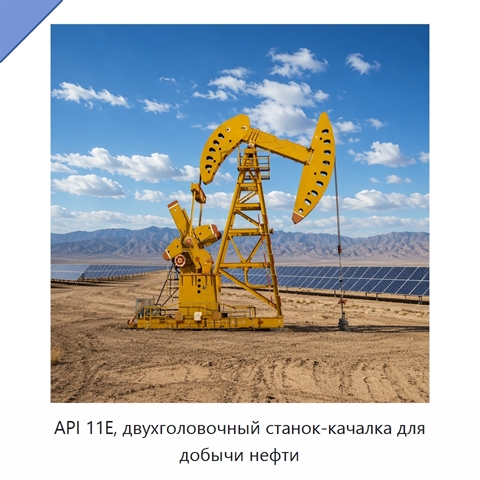 API 11E, двухголовочный станок-качалка для добычи нефти