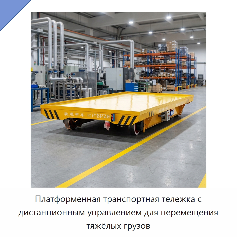Платформенная транспортная тележка с дистанционным управлением для перемещения тяжёлых грузов — Ручные грузовые тележки