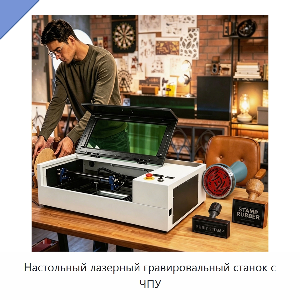 Настольный лазерный гравировальный станок с ЧПУ — Лазерные гравировальные станки
