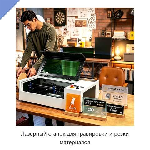 Лазерный станок для гравировки и резки материалов
