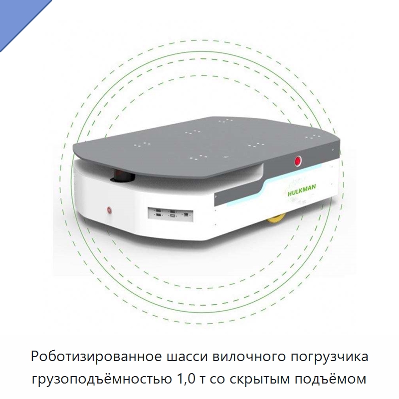 Роботизированное шасси вилочного погрузчика грузоподъёмностью 1,0 т со скрытым подъёмом — Вилочные погрузчики