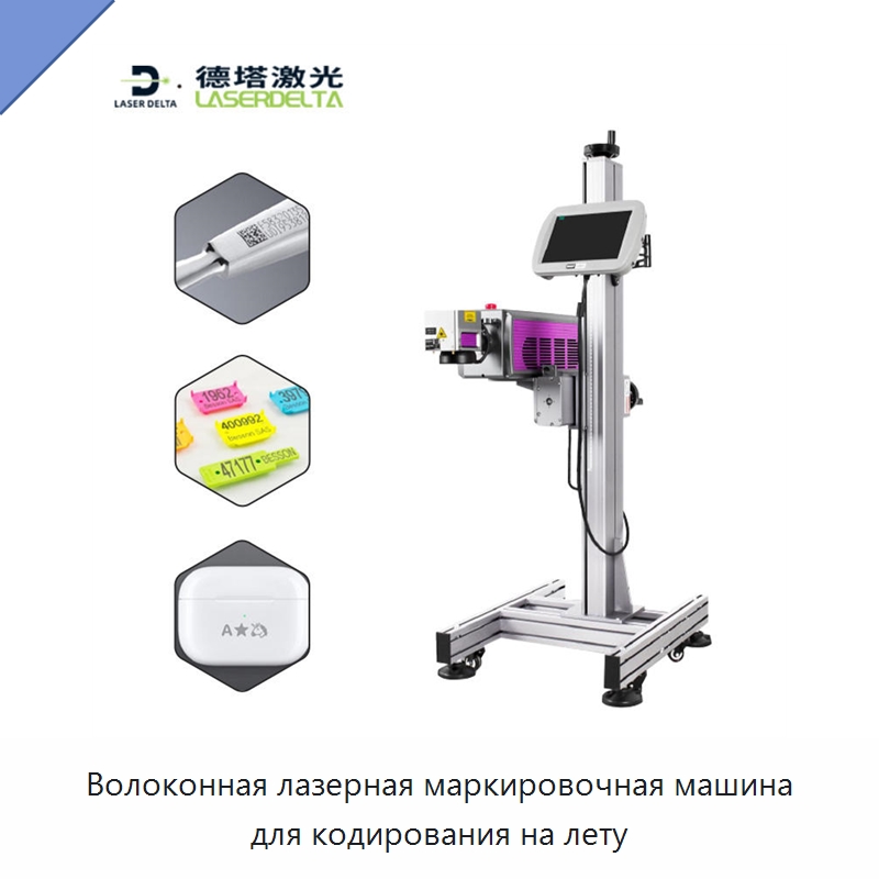 Волоконная лазерная маркировочная машина для кодирования на лету — Лазерные маркировочные станки