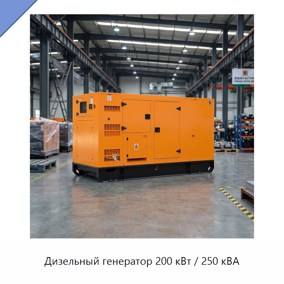 Дизельный генератор 200 кВт / 250 кВА — Дизельные генераторы