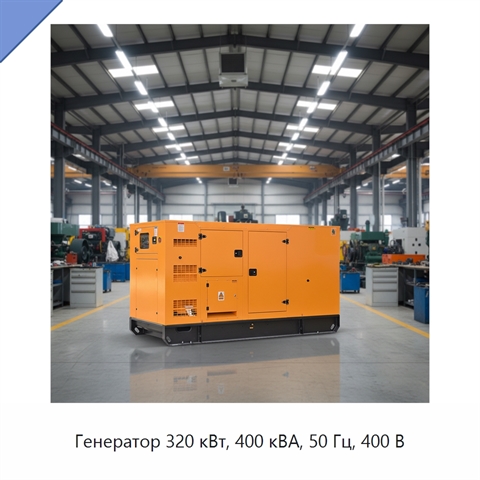 Генератор 320 кВт, 400 кВА, 50 Гц, 400 В