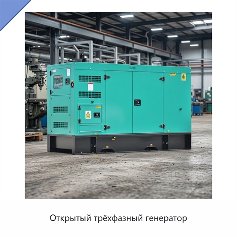 Открытый трёхфазный генератор