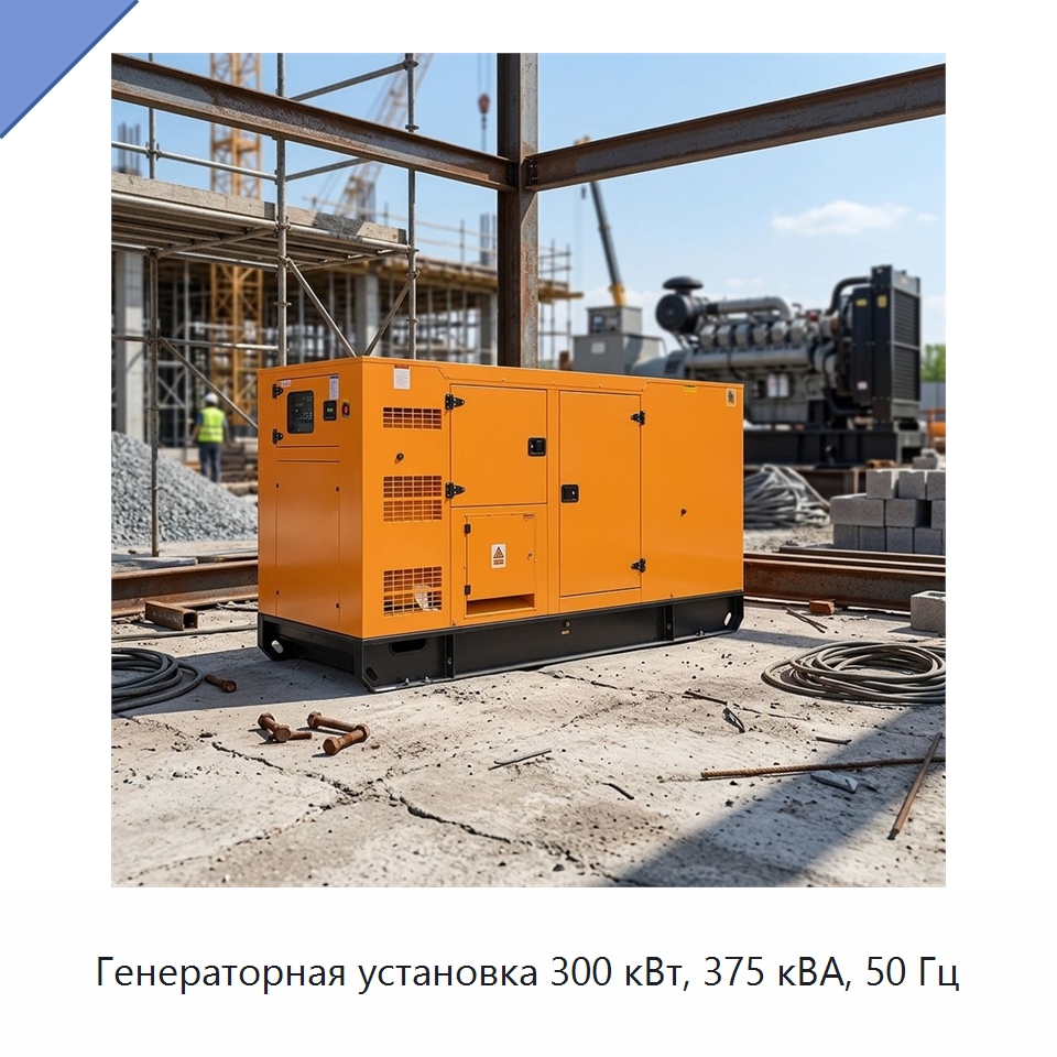 Генераторная установка 300 кВт, 375 кВА, 50 Гц — Дизельные генераторы