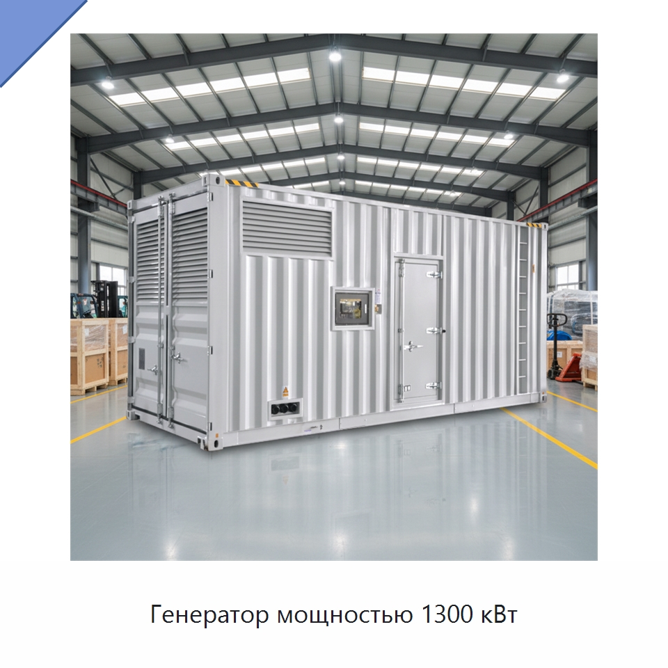Генератор мощностью 1300 кВт — Дизельные генераторы