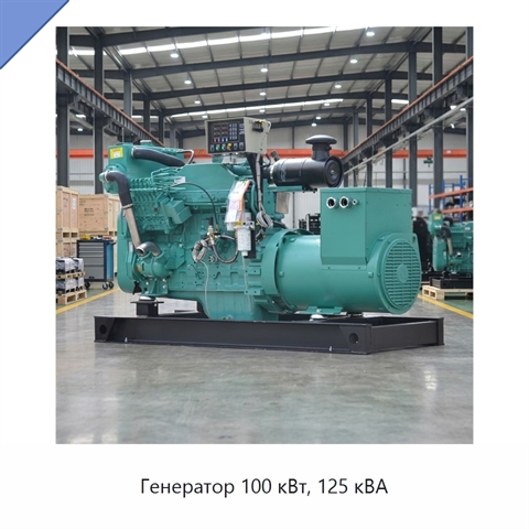 Генератор 100 кВт, 125 кВА