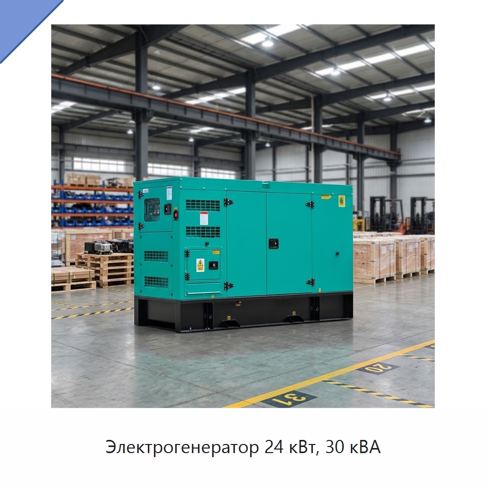 Электрогенератор 24 кВт, 30 кВА — Дизельные генераторы