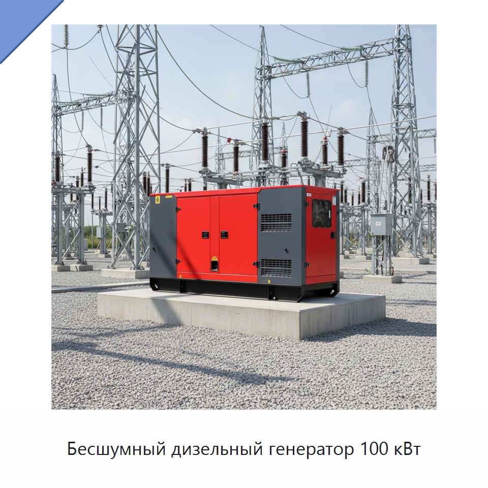 Бесшумный дизельный генератор 100 кВт — Дизельные генераторы