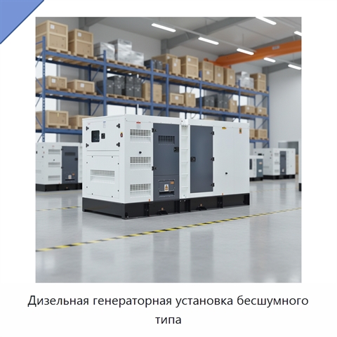 Дизельная генераторная установка бесшумного типа