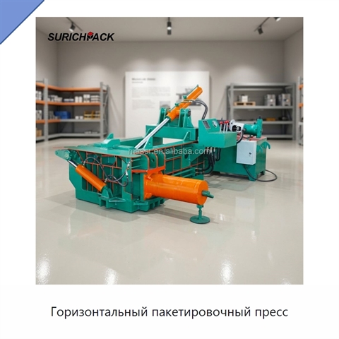 Горизонтальный пакетировочный пресс