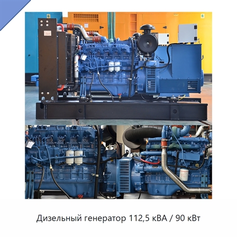 Дизельный генератор 112,5 кВА / 90 кВт