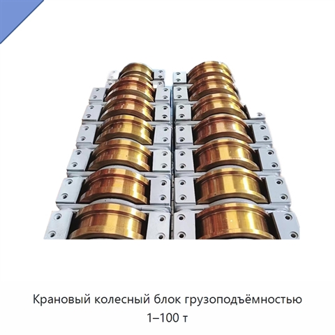 Крановый колесный блок грузоподъёмностью 1–100 т