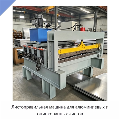Листоправильная машина для алюминиевых и оцинкованных листов
