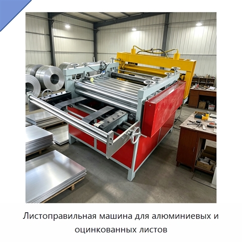 Листоправильная машина для алюминиевых и оцинкованных листов