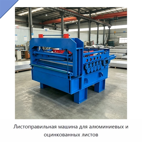 Листоправильная машина для алюминиевых и оцинкованных листов
