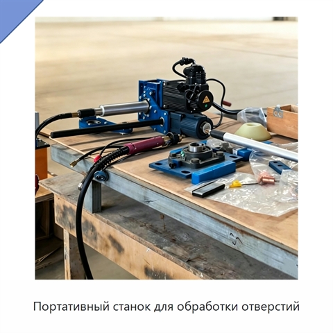 Портативный станок для обработки отверстий