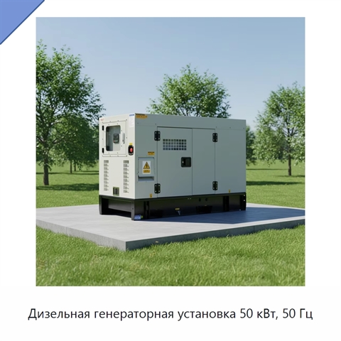 Дизельная генераторная установка 50 кВт, 50 Гц