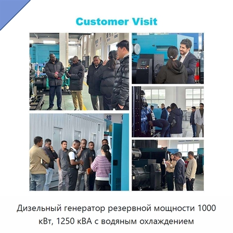 Дизельный генератор резервной мощности 1000 кВт, 1250 кВА с водяным охлаждением